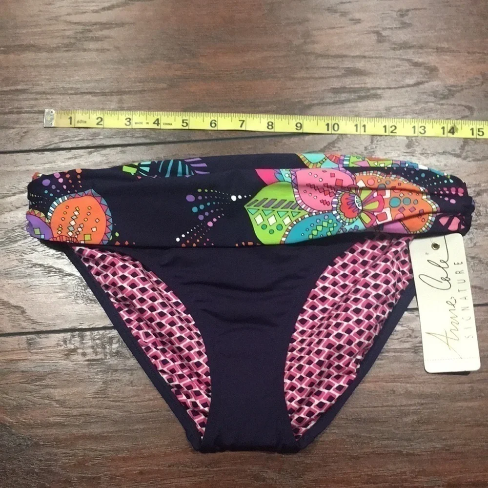 NWT Anne Cole signature Flower  bottom swim